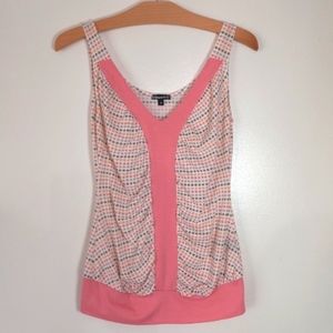 Mandee Vintage Retro Polka-dot Banded Tank Top Size Small